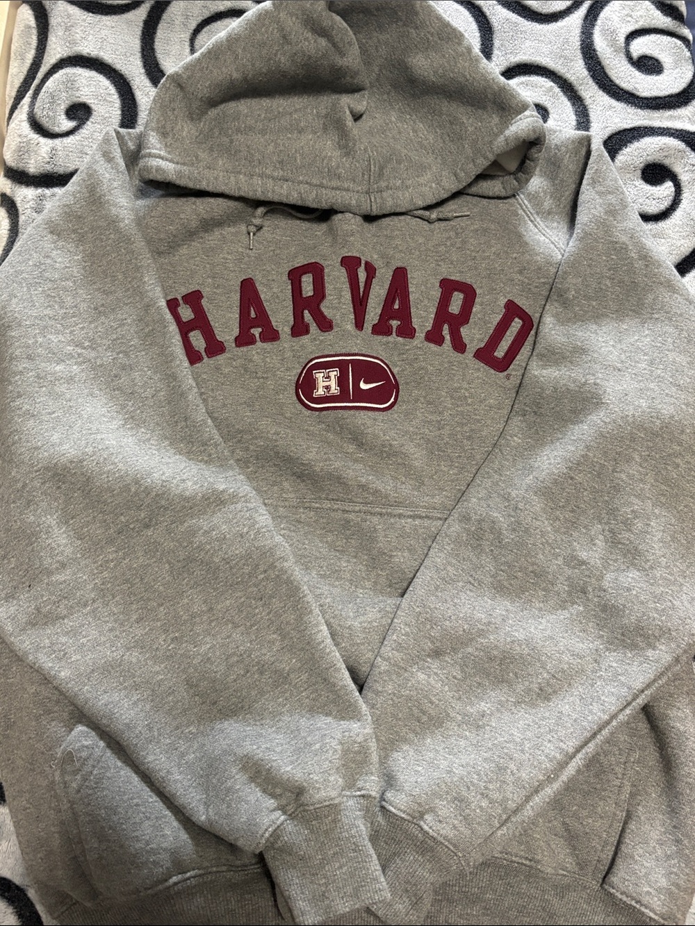 Nike Men's Gray Harvard Hoodie